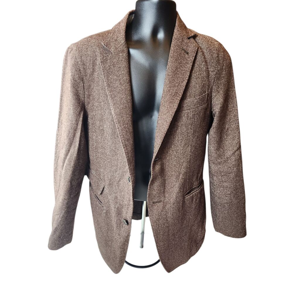 Scott James Blazer Mens Small 38 Wool Two Button Jacket Sport Coat Classic Tweed - Picture 13 of 16